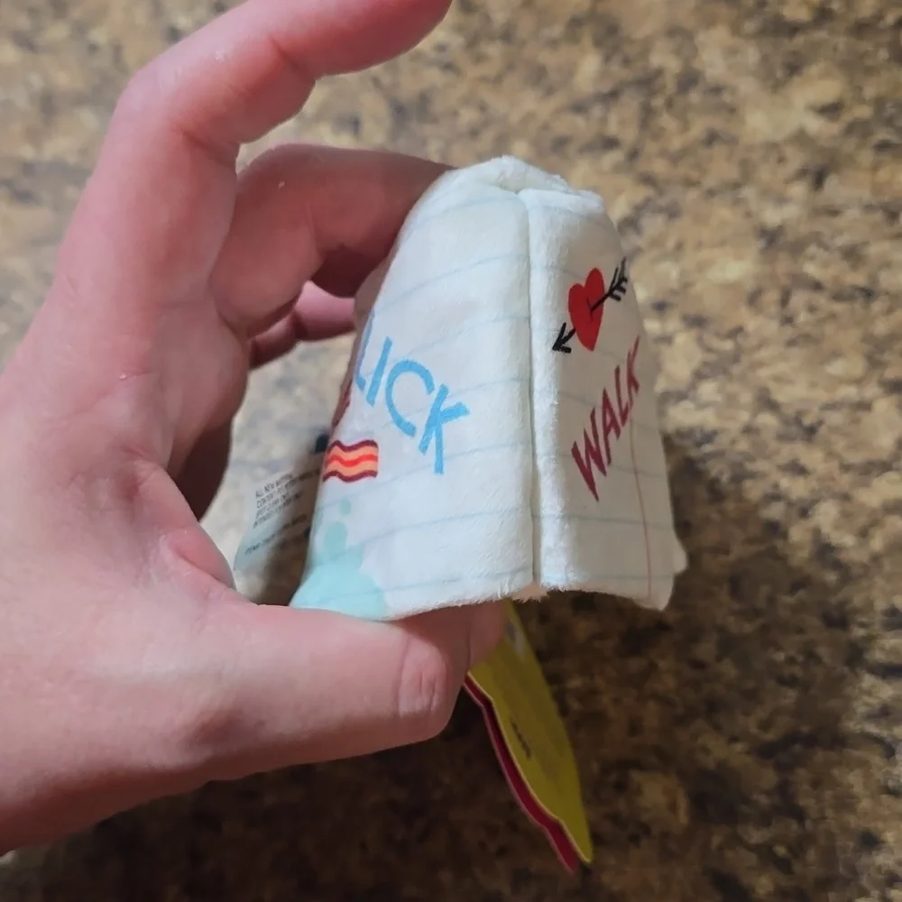 Bark Scootie Catcher Dog Toy - White and Blue NWT Size Small 0-20‎ Pounds